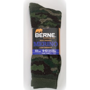 Men Merino Wool Camo Outdoor Hiker Socks